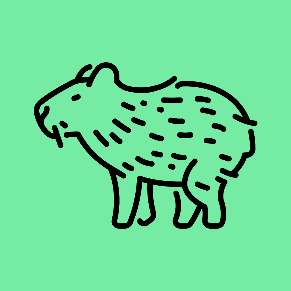Capybara icon — simplified illustration from Flaticon