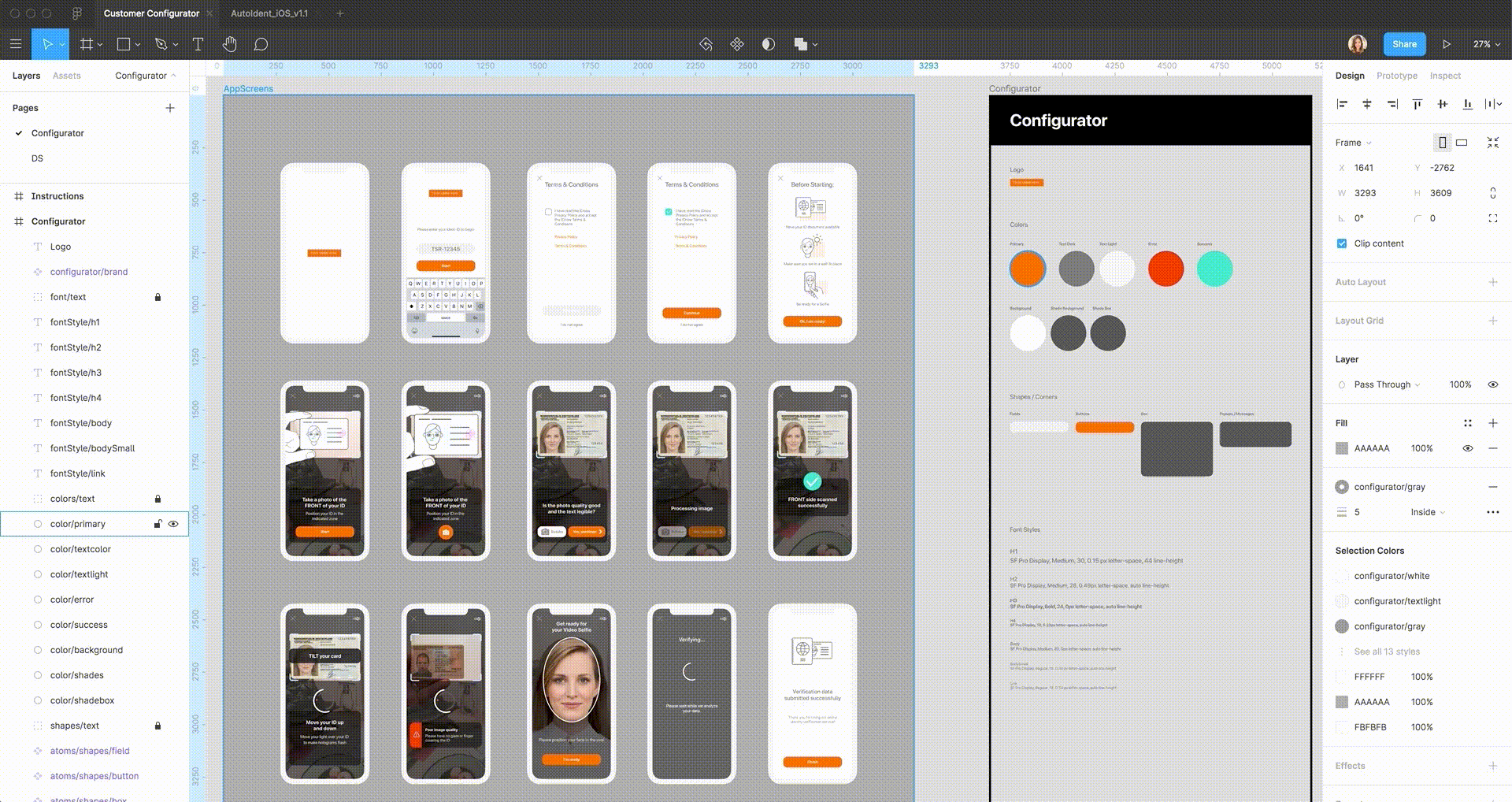 IDnow white-label color configurator