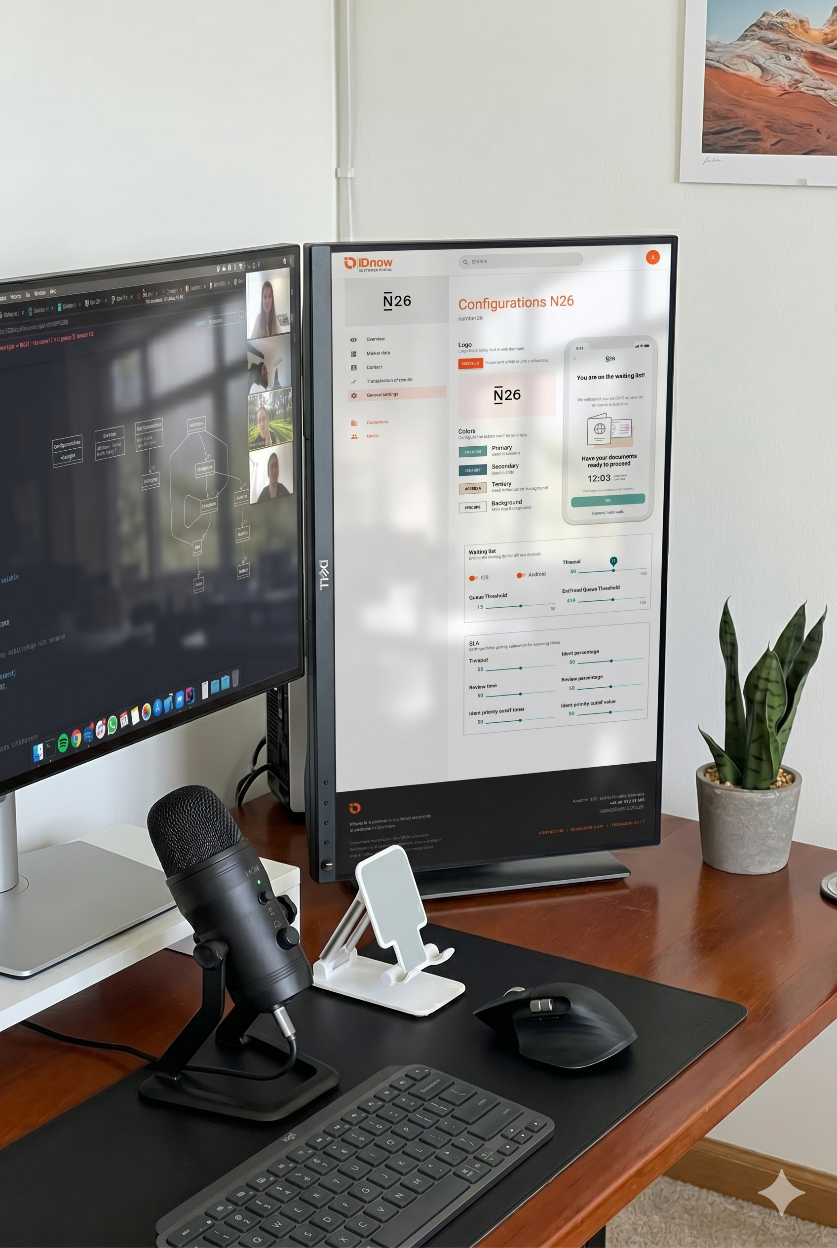 IDnow hackathon — team brainstorm and prototype session