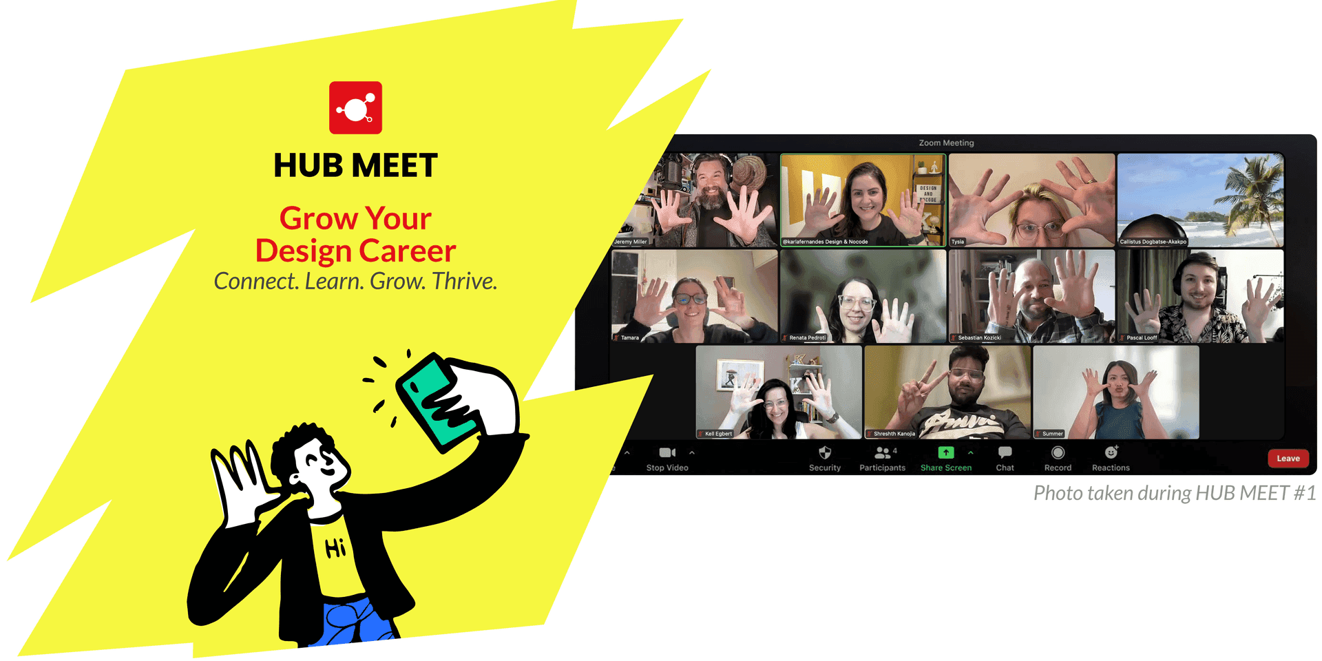 Hub Meet events — online sessions for the UX/UI design community