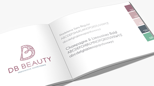 Visual identity manual: DB Beauty Logo