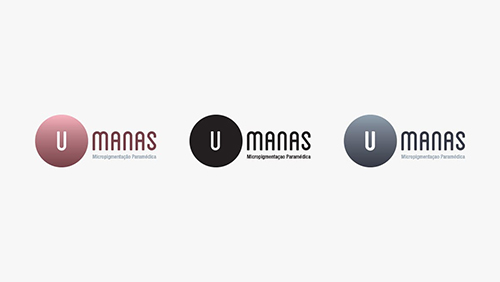 Variations of the B&W, Color and Transparent Logo: Umanas Micropigmentação Logo